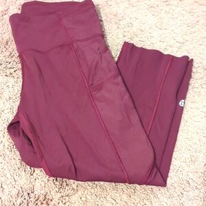 Lululemon Fast And Free Crop Leggings